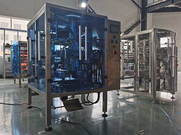 вертикальная автоматическая машина для упаковки замороженных продуктов